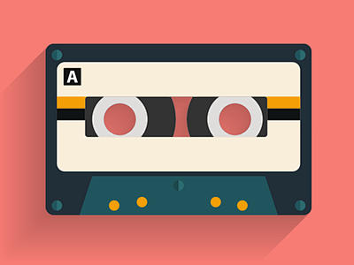 Cassette Flat Icon