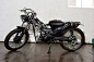 Post Modern Motorcycles modify Honda CT110s, otherwise known as postie bikes.  The Blackmail model pictured.  pmmc.com.au: 