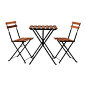 塔尔诺 桌子+2 椅子, 户外 IKEA 餐桌餐椅均可折叠存放，只需占用很小的空间。 为了提高家具的持久性并让您尽享原木魅力，已预先为其涂上一层半透明的木材着色剂。