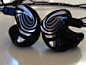 My JH Audio JH16Pro custom in ear monitors. Custom 1 color art on titanium over solid black. IEM ciem JH16