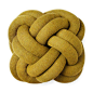 Knot cushion Yellow in color Yellow