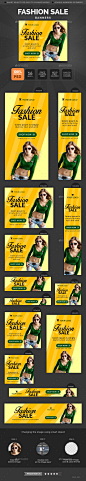 Fashion Sale Banners - Banners & Ads Web Elements