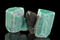 Microcline var. Amazonite & Smoky Quartz from Colorado