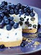 Sponge Cake With Blueberry Yoghurt