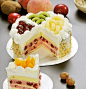 Colorful fruit cake