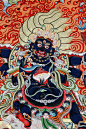 西藏手绘唐卡佛像 六臂玛哈嘎拉|大黑天唐卡 纯正手绘精品工艺-淘宝网