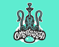 Cthulhookah标志  章鱼 游戏 绿色 卡通形象 邪恶 恐怖 八爪鱼 商标设计  图标 图形 标志 logo 国外 外国 国内 品牌 设计 创意 欣赏