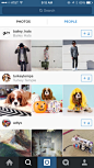 Instagram iPhone explore, search screenshot