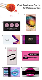 Cool Business Cards for Makeup Artists