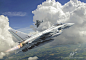 Eurofighter Typhoon, Antonis Karidis : commissioned scene of a Eurofighter Typhoon of German Airfoce