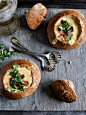 how to make easy homemade whole wheat bread bowls - the first time I ever tried making my own bread and they turned out great!  So fun to have homemade bread bowls for chili with friends over for the fall.