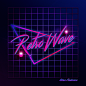 General 2000x2000 New Retro Wave synthwave neon 1980s typography Photoshop