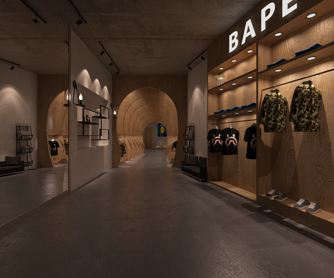 BAPE概念专卖店。