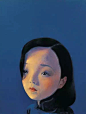刘野|《阮玲玉之二》，2002年，60x45cm