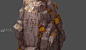 石刻巨石2，悬浮石头，山地石头，巨石山体，大石头，枫叶 - 山石模型 - 蜗牛模型网 - www.3dsnail.com