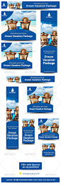 Dream Vacation Web Banner Design - Banners & Ads Web Elements