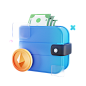 Nft Wallet 3D Illustration