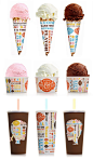 蜂蜜与麦基的冰淇淋品牌的秋波，战略的品牌设计公司。