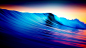 General 1920x1080 water waves long exposure colorful sea