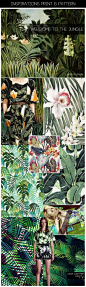 FASHION VIGNETTE: [ INSPIRATIONS PRINT + PATTERN ] KUKKA by Laura Luchtman - SS 2015 WELCOME TO THE JUNGLE