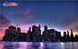 曼哈顿夜景图片素材