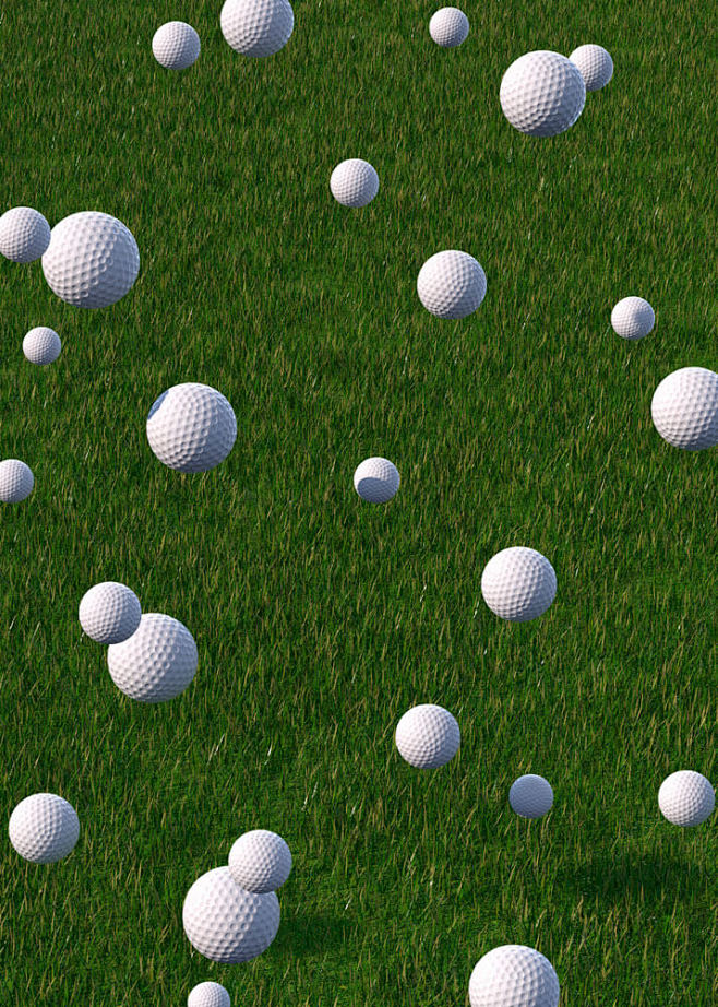 高尔夫球绿草坪背景图片韩国素材 