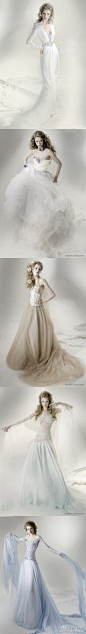 Marina Mansanta 最新Ninfe Bridal婚纱系列，适合小家碧玉的女生。