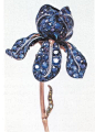 Tiffany Iris Brooch.    139 Montana sapphires are embedded along with demantoid garnets, topaz and diamonds.    Presented at the Universal Exposition in Paris in 1900.