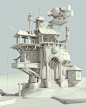 ArtStation - The mad scientist home - WIP., Raphael Baldini