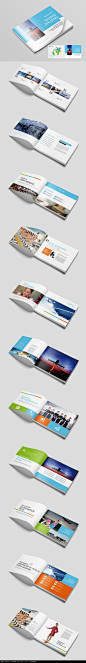国际航空飞机画册设计AI素材下载_产品画册设计图片