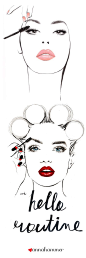 Fashion Illustration | Makeup Drawing: 