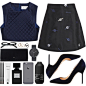 半身裙A fashion look from February 2015 featuring black metallic skirt, heels & pumps and coin wallet. Browse and shop related looks.