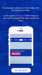 Foursquare iPhone onboarding screenshot