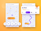 Navigation for active people map gym run concept ux ui navigate people active sport health navigation