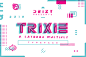 Trixie Layered Multiply Typeface : Introducing Trixie!! a new layered multiply typeface, inspired from geometric and multiply effect. Trixie is a modern, futuristic, minimal and clean font layer with upper & lower case characters, multilingual letters