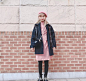 分享韩国甜美少女个性混搭穿衣法* 身高166cm 搭配参考 ​​​​