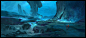 Ark Ice Caves , Sebastian Kowoll : I think since the Ice Cavern from Ocarina of Time, I've had a thing for ice caves so it was an absolute delight to be able to work on these!<br/>Follow me on Instagram: <a class="text-meta meta-link" r