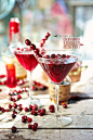 Maple Cranberry Bourbon Martini | Nom Nom Nom