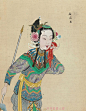 中国古代古风艺术绘画人物图谱百幅京剧人物插画绘画素材-淘宝网