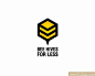 简洁个性蜜蜂logo设计