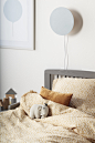 Kid's Concept Wall lamp circle blue : Circle shaped wall hanged lamp that provides a soft and cosy light in the bedroom. With protective cover around the bulb and metal wall frame. Bulb is not included - G4 LED bulb is bought separately. Max 3 W. EU socke