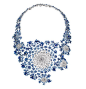 Marc Newson's fractal necklace. the craftspeople from french jewelry house boucheron took over 1500 hours to make this beauty. diamonds and sapphires.