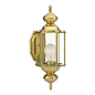 Design House - Augusta Solid Brass Outdoor Uplight - The Design House 501692 Augusta Outdoor Uplight greets your guests at the door with a soft, inviting glow. Solid brass with clear beveled glass will decorate your facade with a traditional elegance. Min