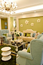 欧式田园风格客厅组合沙发装修效果图片