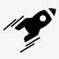 火箭发射外太空图标_88ICON https://88icon.com 火箭 发射 外太空 火箭船 宇宙飞船 太空旅行 启动 发射时间