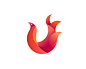 红火鸟图标设计  红火鸟 鸟类 火凤凰 红色 渐变 火焰 艳丽 商标设计  图标 图形 标志 logo 国外 外国 国内 品牌 设计 创意 欣赏