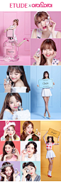 #I.O.I组合#   160527 『Facebook』Etude house代言 ，活力四射的少女们！！！
