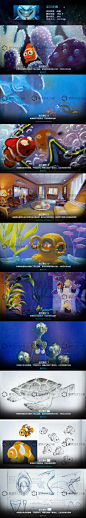 《海底总动员》原画设定资料 画集 设计 漫画 插画 素材cg绘画-淘宝网