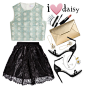 A fashion look from April 2015 featuring summer tops, RED Valentino and black skirt. Browse and shop related looks.