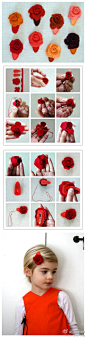 教大家用不织布做一款十分有外国风的玫瑰发夹，非常漂亮和简单，赶紧来试试吧！